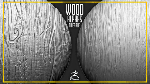 20 Wood Tileable Alphas Vol.4 (ZBrush, Substance)