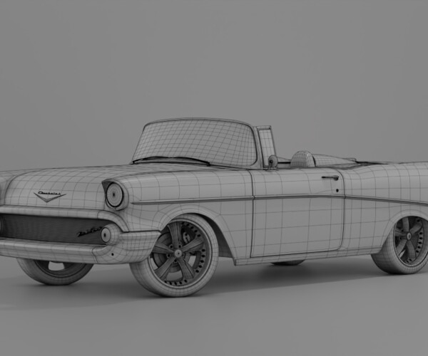 ArtStation - 1957 Chevrolet Bel Air Modified 3D model | Resources