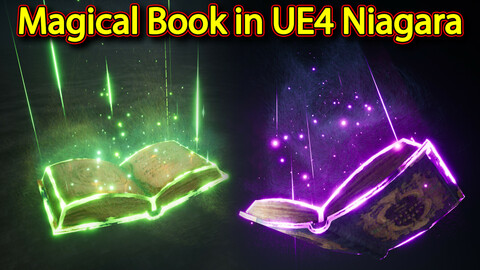 Magical Book Effect in UE4.26 Niagara