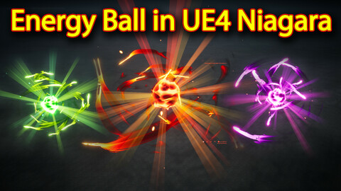 Energy Ball Effect in UE4.26 Niagara