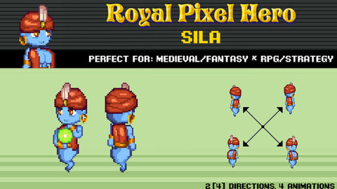 Pixel Art Chibi: Sila / Royal Pixel / Isometric