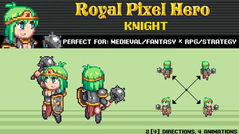 Hero Knight - Pixel Art, 2D Characters