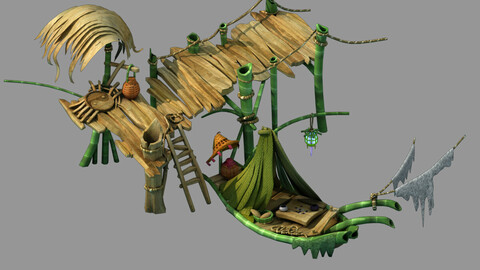 Forgetful forest - boat - pier