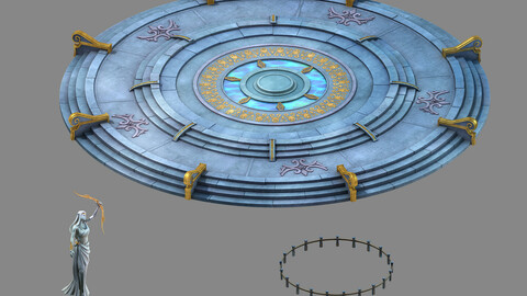 Moon City - Round Platform 04