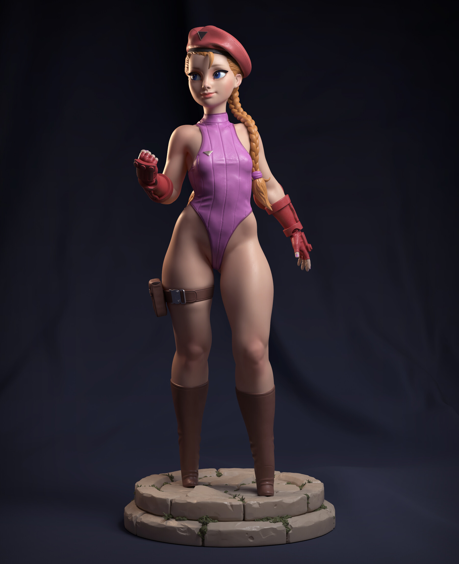 Anime Cammy White Unpainted GK Models Resin Garage Kits 3D Printed Action Figure 