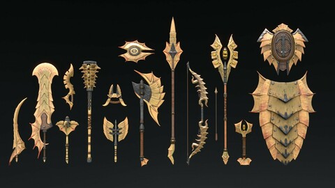 Fantasy Weapon Chitin set