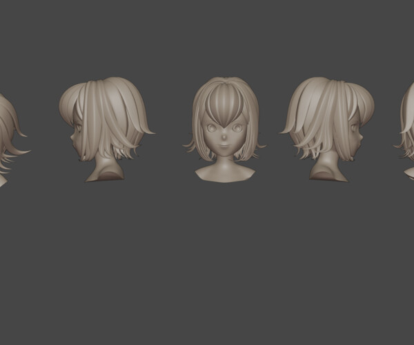 Artstation - Hair Pack (10 Models) 