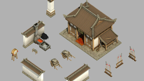 Han Dynasty - Architecture - Barracks