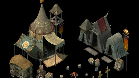 Army Barracks - Tents 0