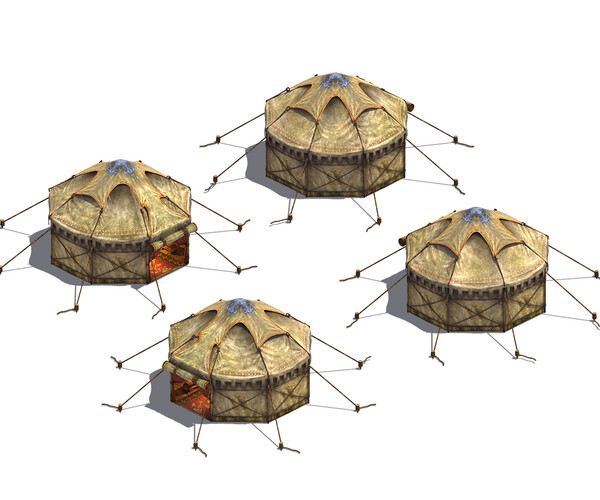 ArtStation - Barracks - Tents 044 | Game Assets