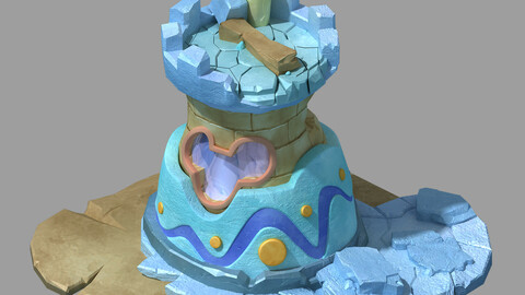 Cartoon Building - Experience Tower Damage Status 02