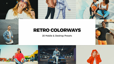 20 Retro Colorways LUTs and Lightroom Presets