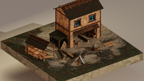 Sawmill Level 10 3D Model