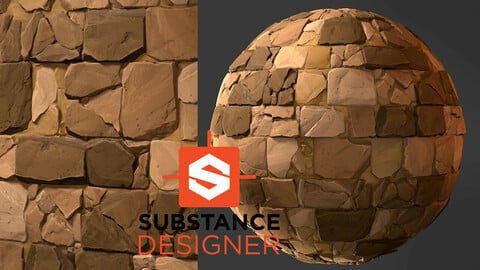 Stylized Bricks - Substance Designer