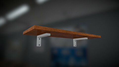 [FREE] Wooden Shelf - 4K PBR