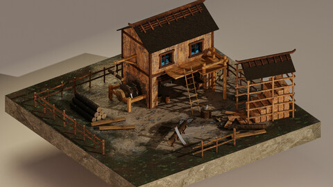 Sawmill Level 15 3D Model