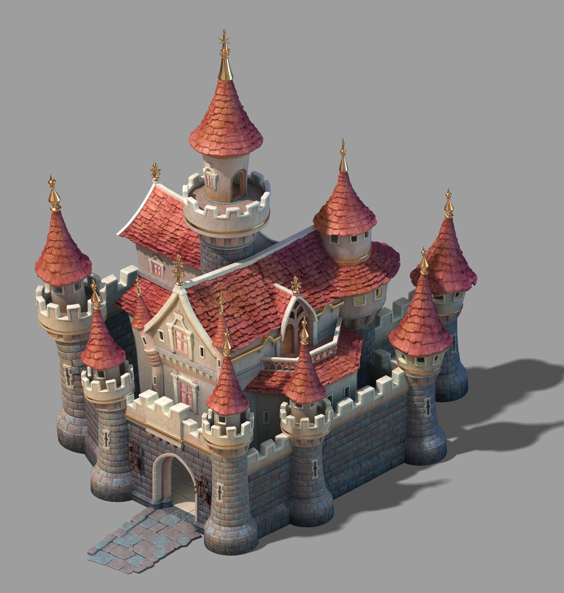 Замок 3. Замок 3ds Max. Snow White Castle 3d. Мини замок 3ds Max. 3d модель Castle.