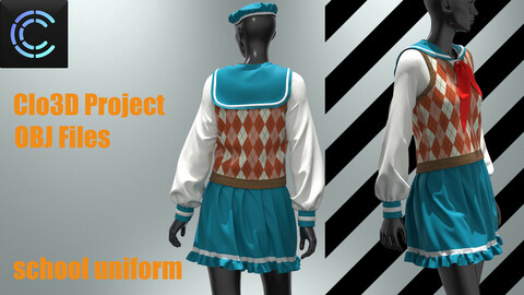 School uniform for girls (korea, japan)