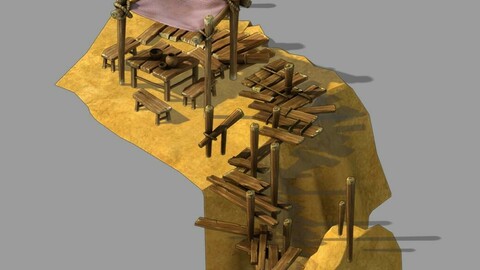 Mountain Building - Bamboo Frame 1