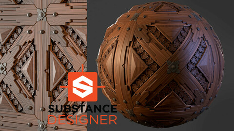 Stylized Wood Pattern - Substance Designer