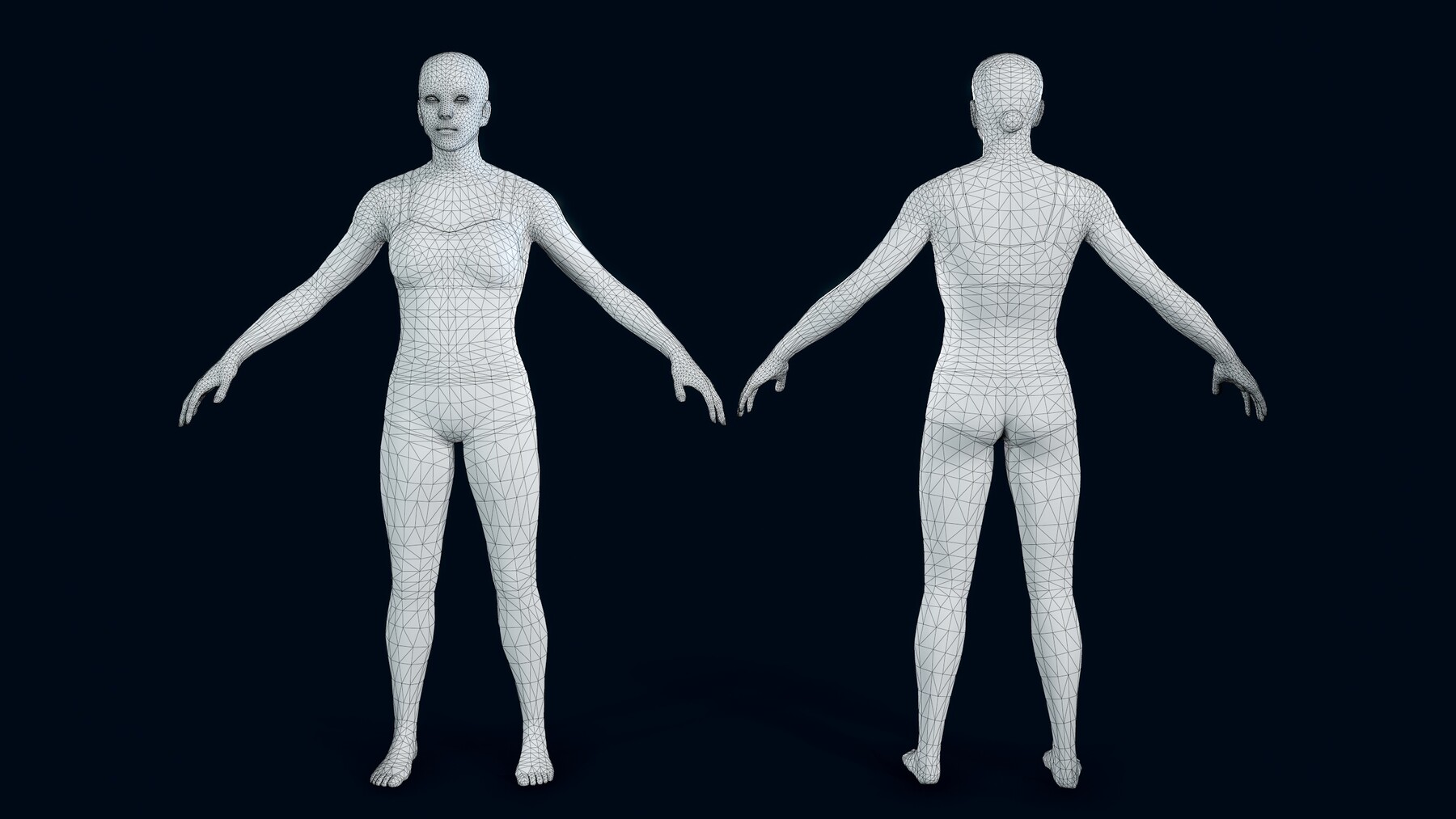 ArtStation - Female Basemesh №2 | Game Assets