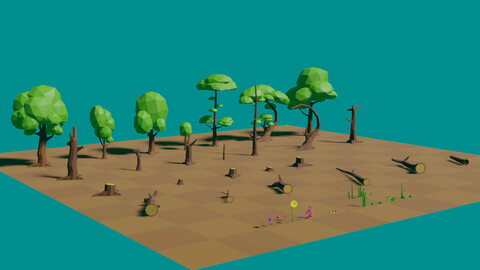 Forest pack (low poly)