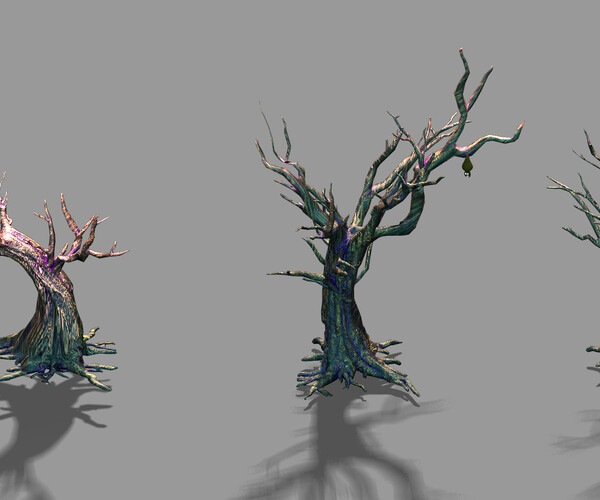 ArtStation - Dark forest - dead tree 01 | Game Assets