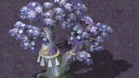 Cartoon hell - soul Flower tree 01