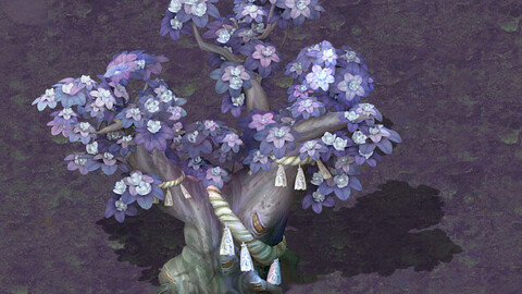 Cartoon hell - soul Flower tree 04