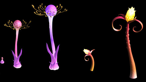 Forest - strange plants