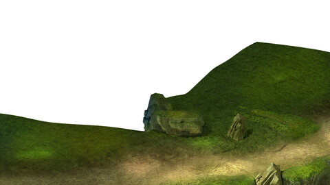 Game Model - Forest - Mountain Road 01