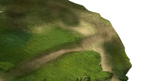 Game Model - Forest - Mountain Road 02