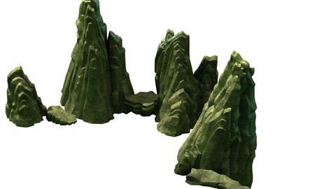 Game Model - Forest - Stone 04