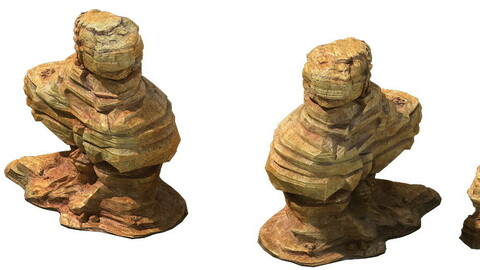 Game Model - Desert Gobi - Wind Stone 09