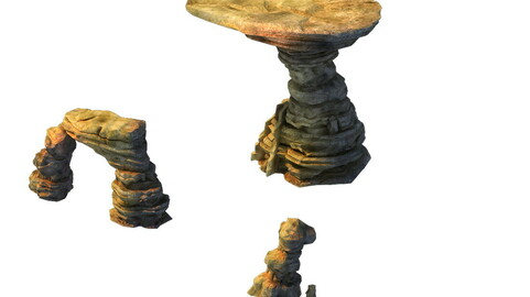 Game Model - Desert Gobi - Wind Stone 10