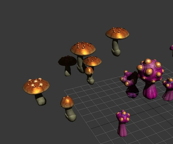 ArtStation Game Strange Mushroom Collection Game Assets