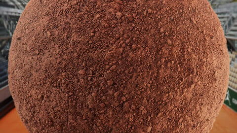 PBR - CLAY COURT, BRICK DUST, SOIL, GROUND - 4K MATERIAL