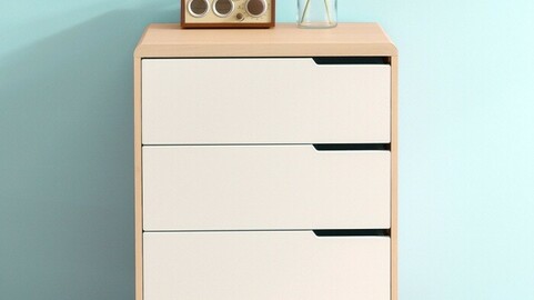 Hannover 600 3-tier chest of drawers 5colors
