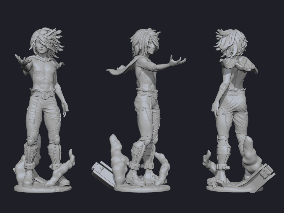 ArtStation - Tomura Shigaraki Awakened AFO from my hero academia 3d ...