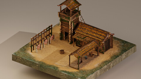 Archer Barracks Level 5 3D Model