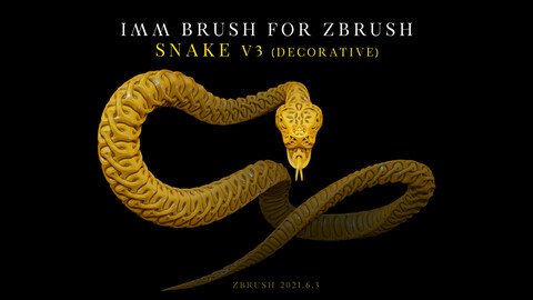 IMM Brush «Snake» V3 for Zbrush