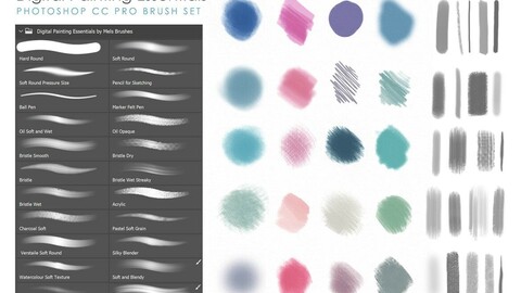 Digital matte painting brush