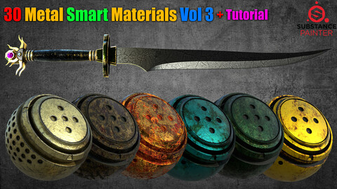 30 Metal Smart Materials Vol 3 + Tutorial