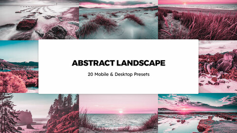 20 Abstract Landscapes LUTs and Lightroom Presets