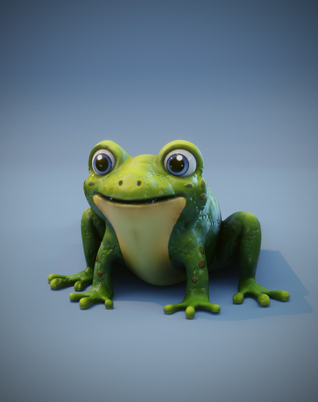 ArtStation - Cartoon Frog 3D Model | Game Assets