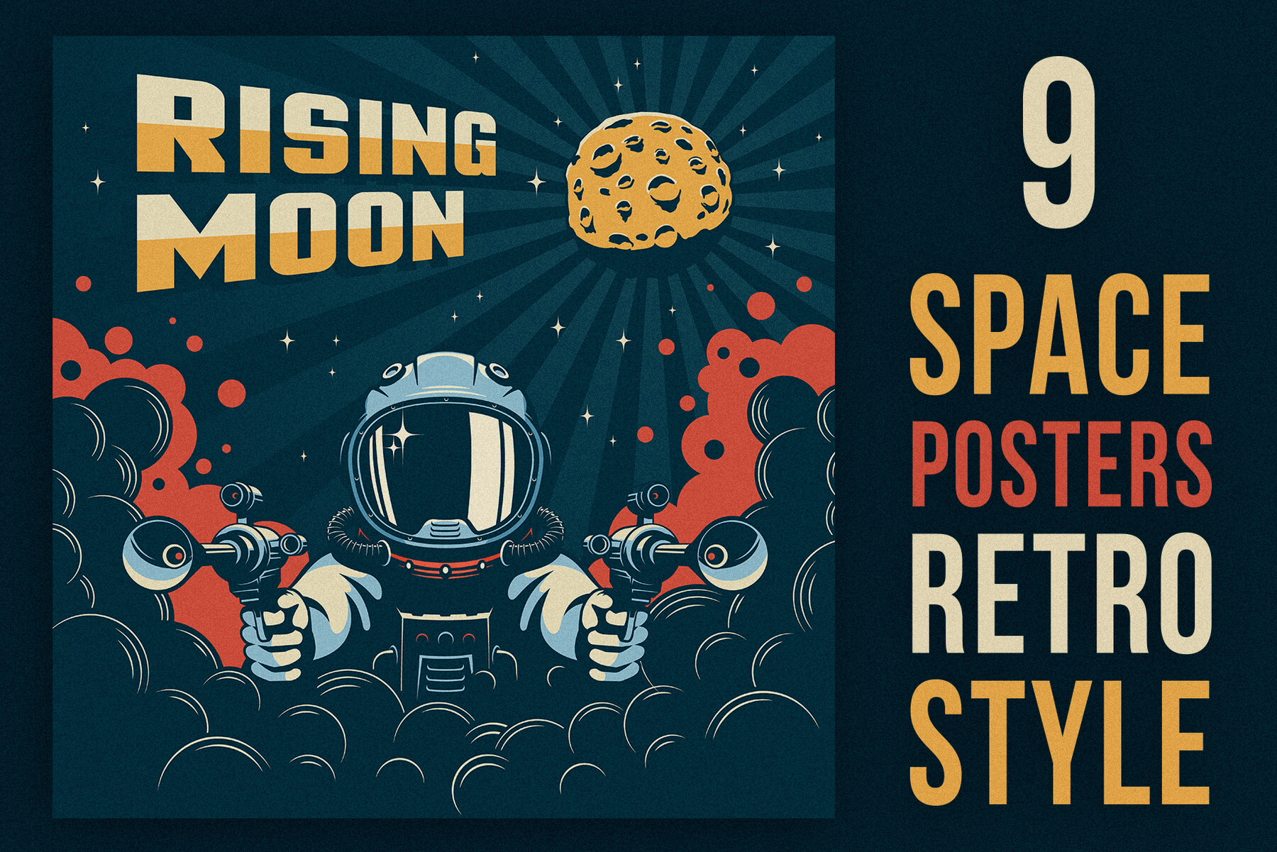 retro space poster