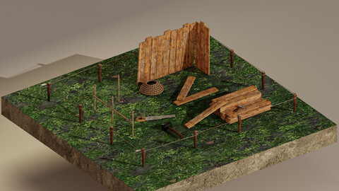 Building Foundation 3D Model