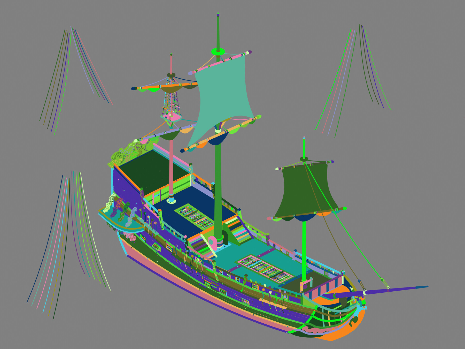 ArtStation - Palace - Ship 01 | Game Assets