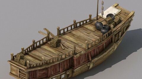 Traffic - Large wooden boat 2701
