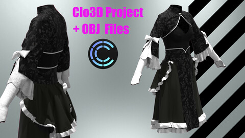 Princess from other World ( Clo3D,Marvelous Desinger project+OBJ)